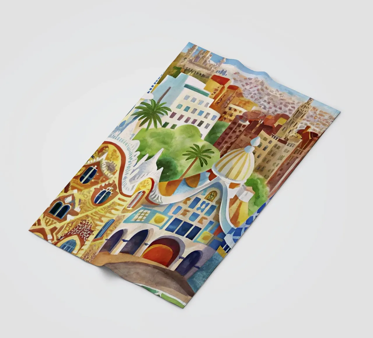 Poster d'epoca di Barcellona coperta in pile da 🎁 ARTVI-SHOP