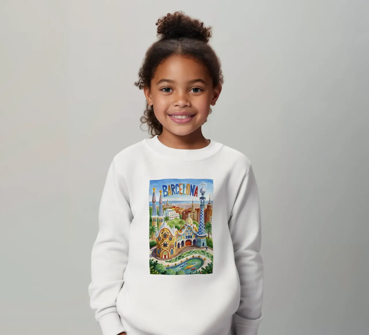 Poster d'epoca di Barcellona felpa bambino da 🎁 ARTVI-SHOP