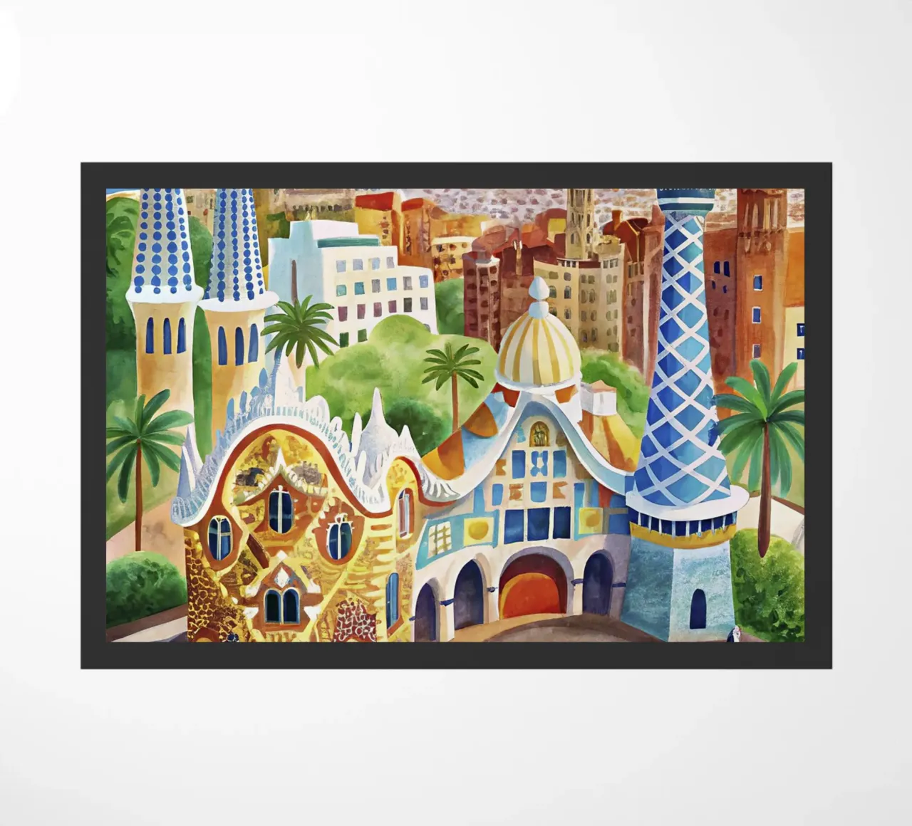 Poster d'epoca di Barcellona zerbino da 🎁 ARTVI-SHOP