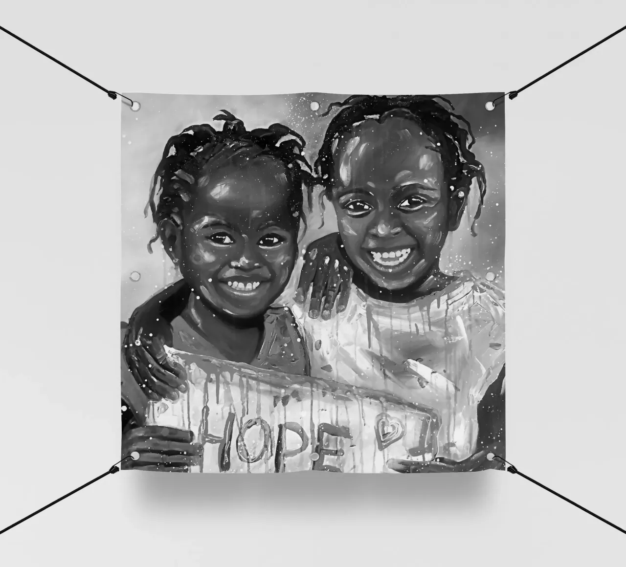 Smile of Hope telo in pvc da Happy 😃 Art 🎨 by Christine Schnoell
