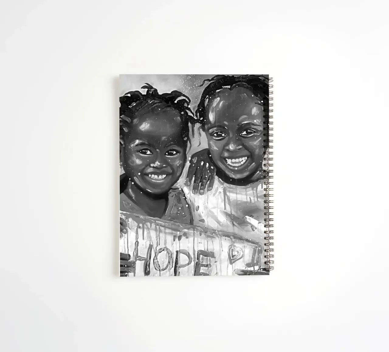 Smile of Hope spiral notebook by Happy 😃 Art 🎨 by Christine Schnoell