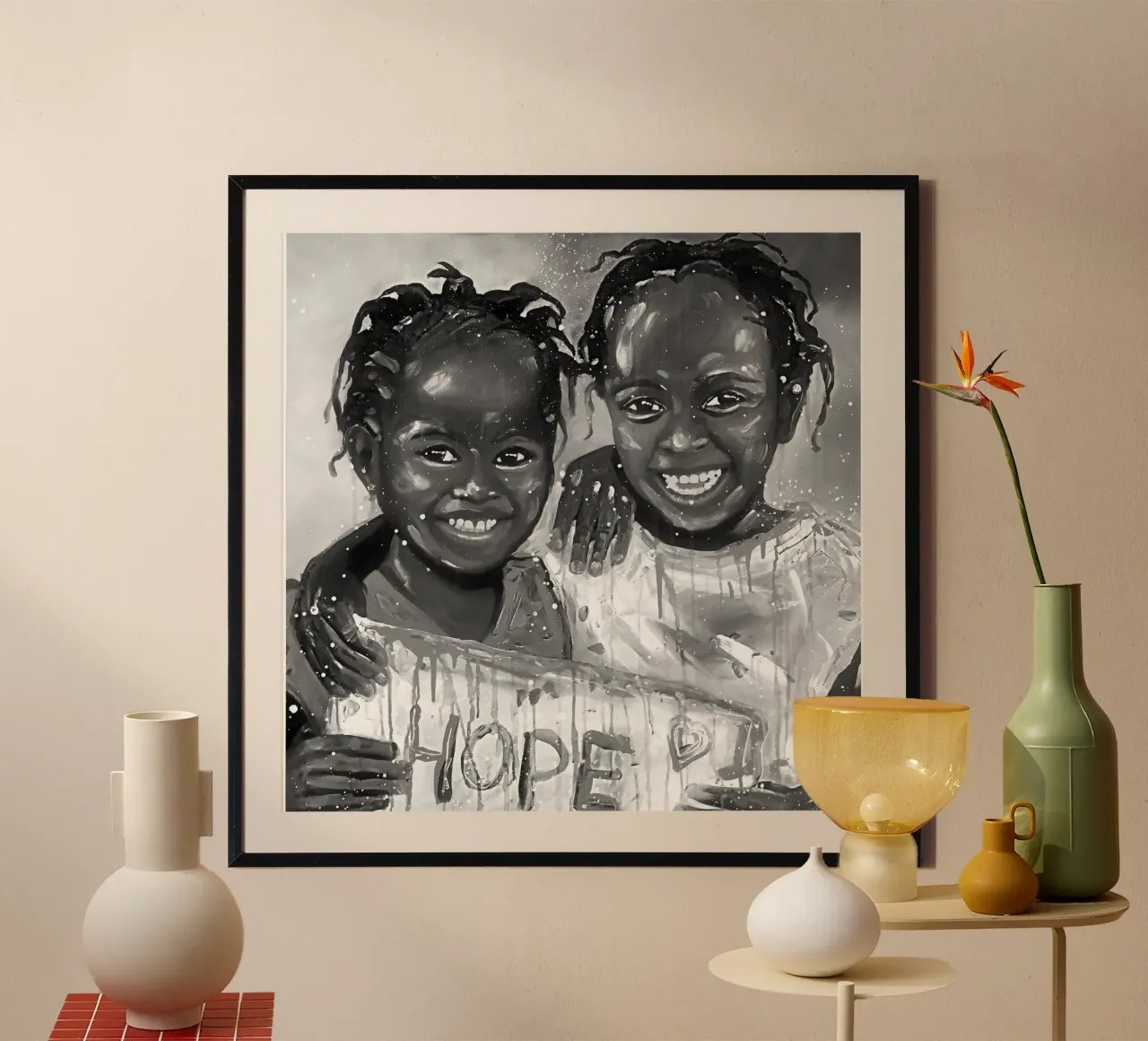 Smile of Hope carta hahnemühle da Happy 😃 Art 🎨 by Christine Schnoell