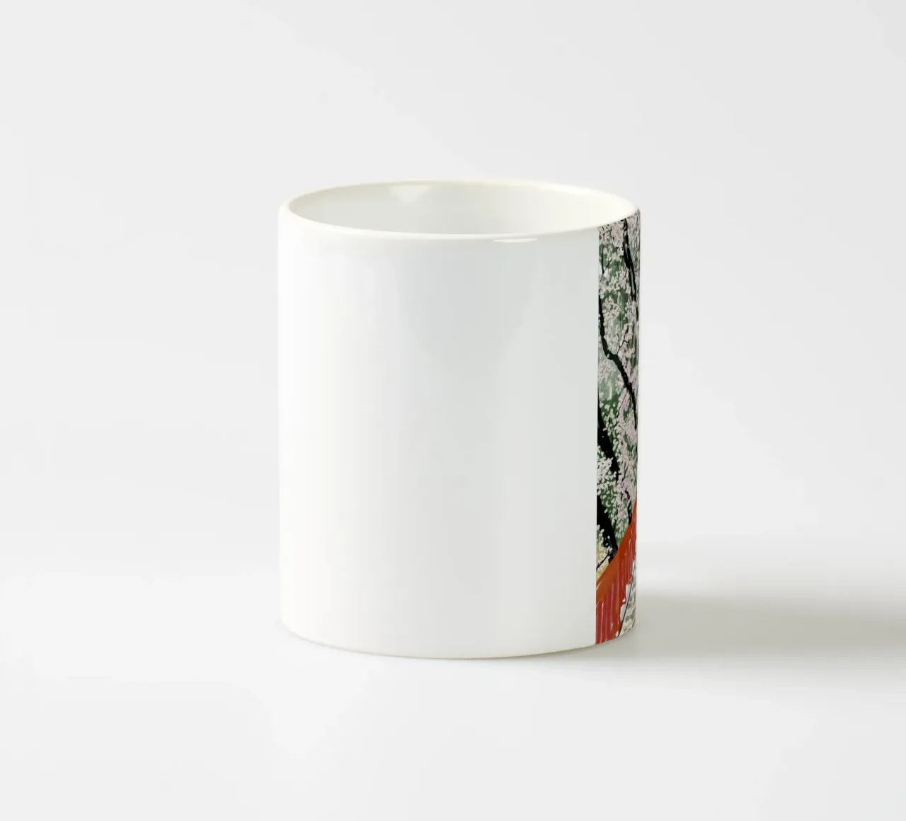 Ponte dei ciliegi in fiore tazza in ceramica da Asobōze