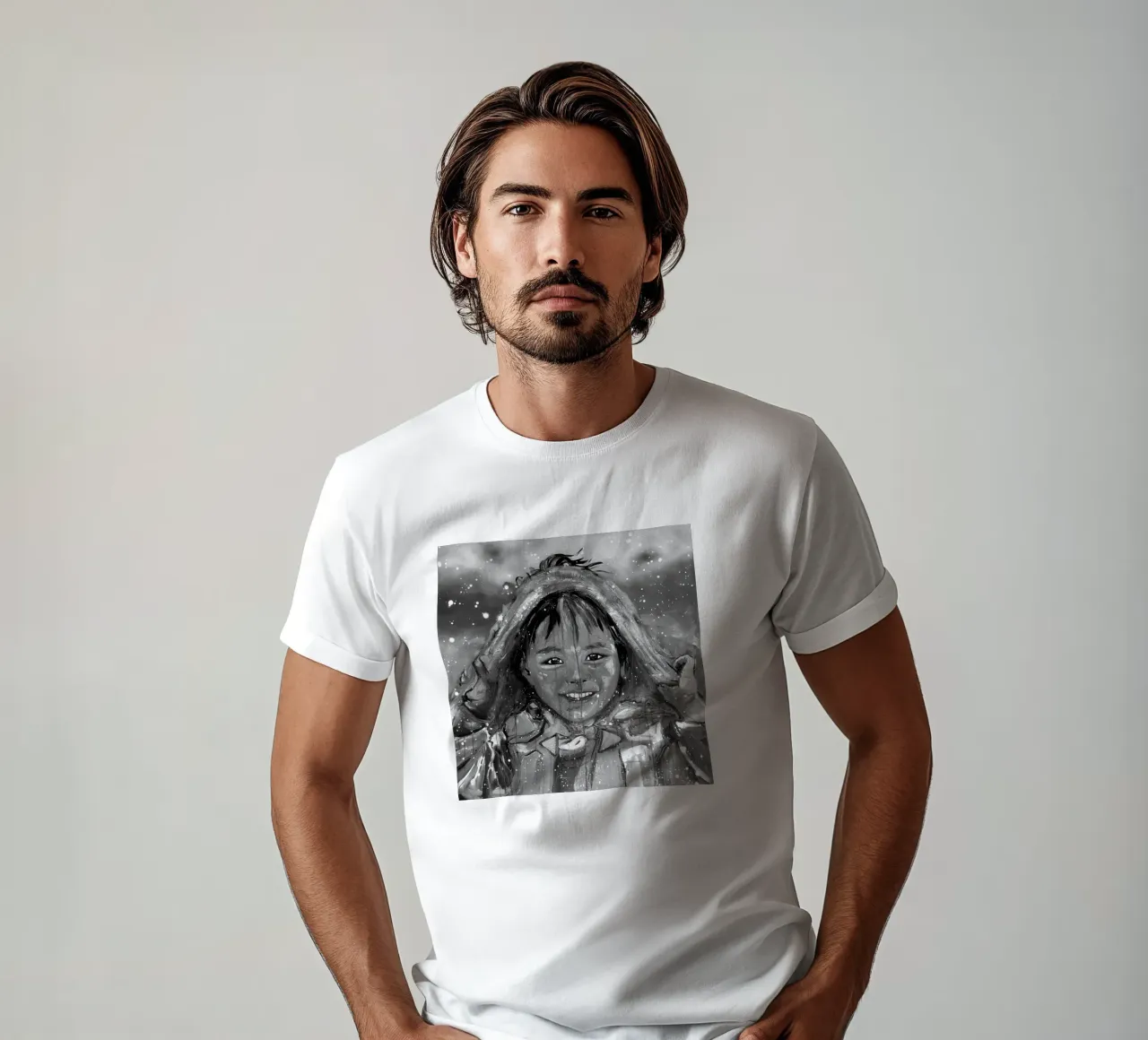 Smile from Tibet t-shirt da Happy 😃 Art 🎨 by Christine Schnoell