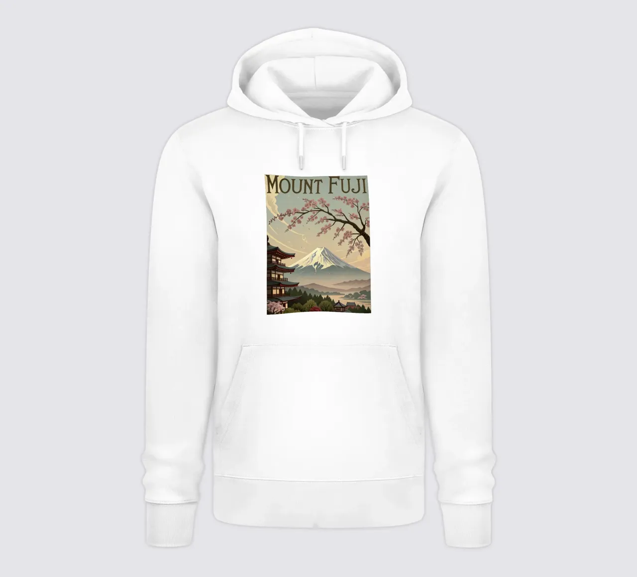 Poster d'epoca del Monte Fuji felpa con cappuccio da 🎁 ARTVI-SHOP