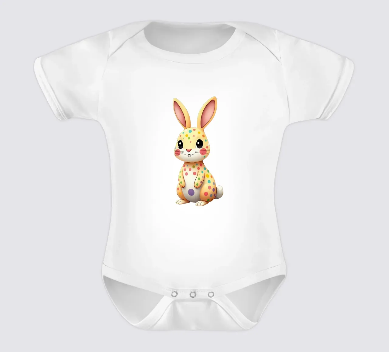 Lepre_1a body neonato maniche corte da Tierisch bunt by LK