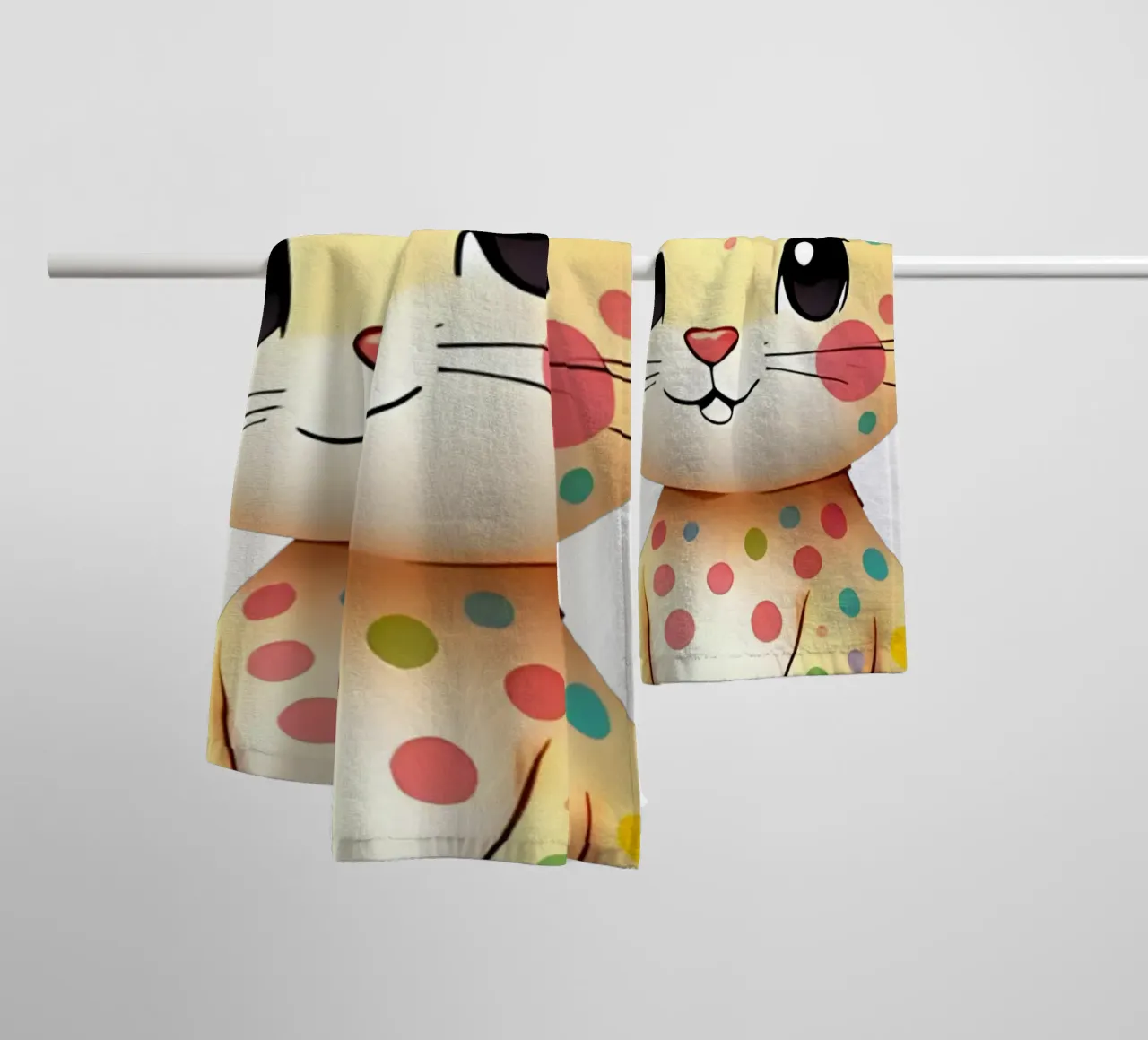 Lepre_1a asciugamano da bagno da Tierisch bunt by LK