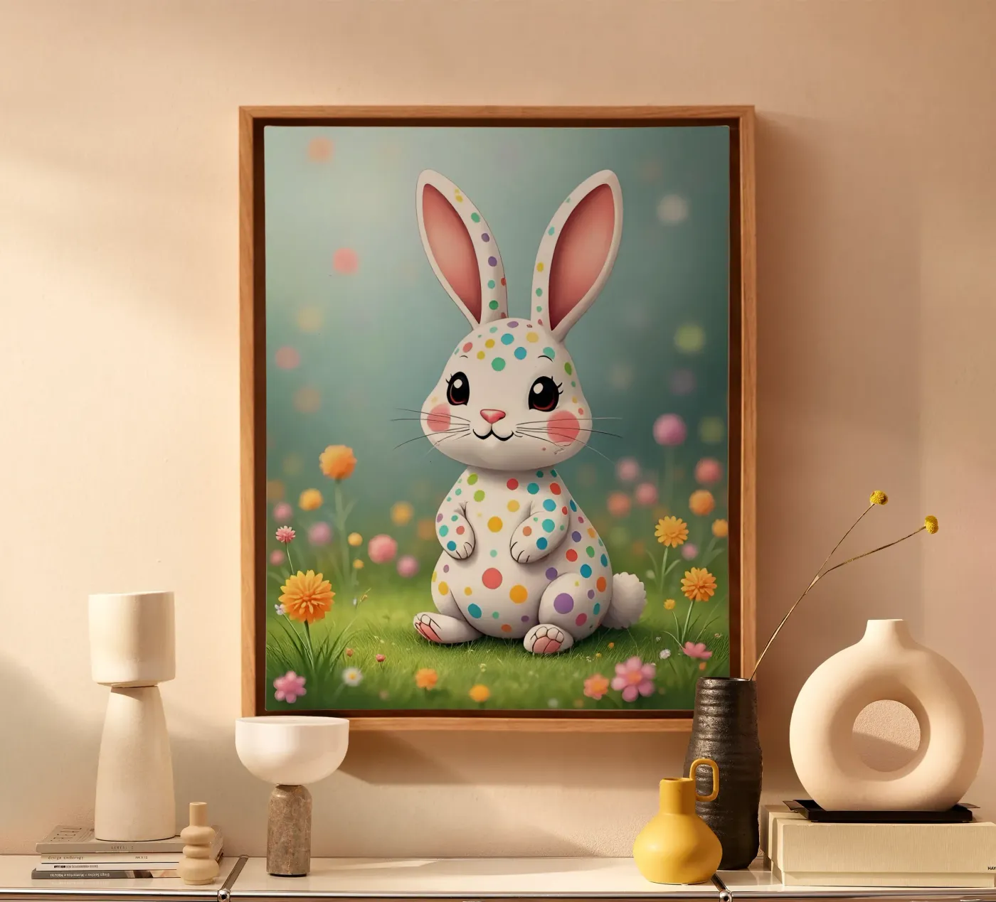 Hase_2 Leinwand von Tierisch bunt by LK