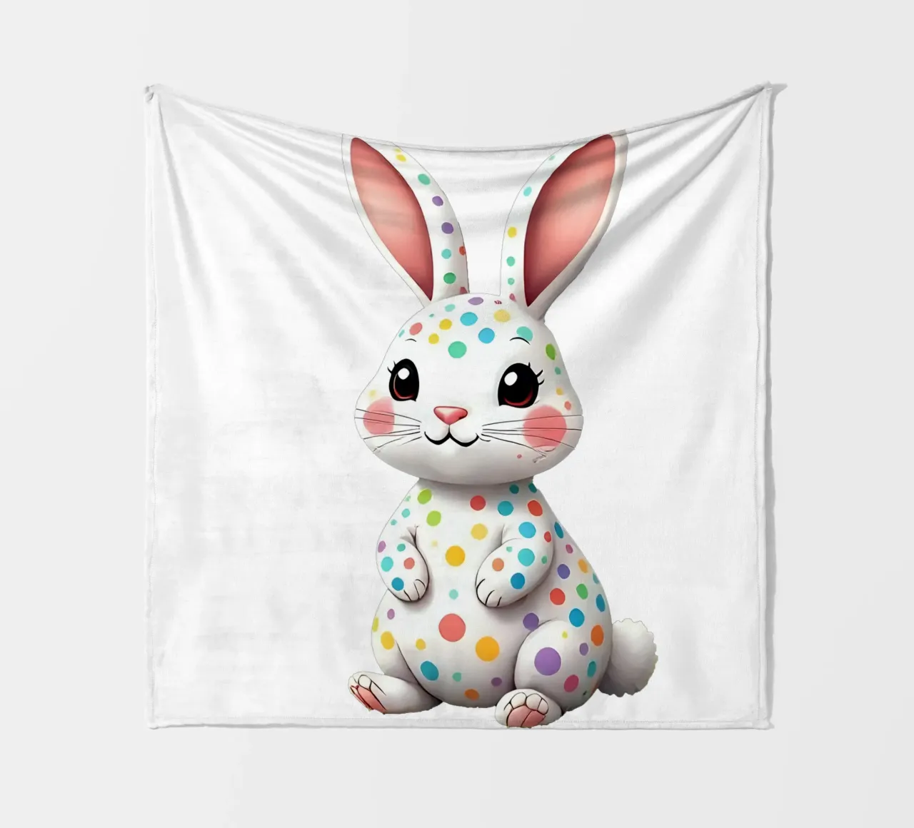 Hare_2a fleece blanket by Tierisch bunt by LK