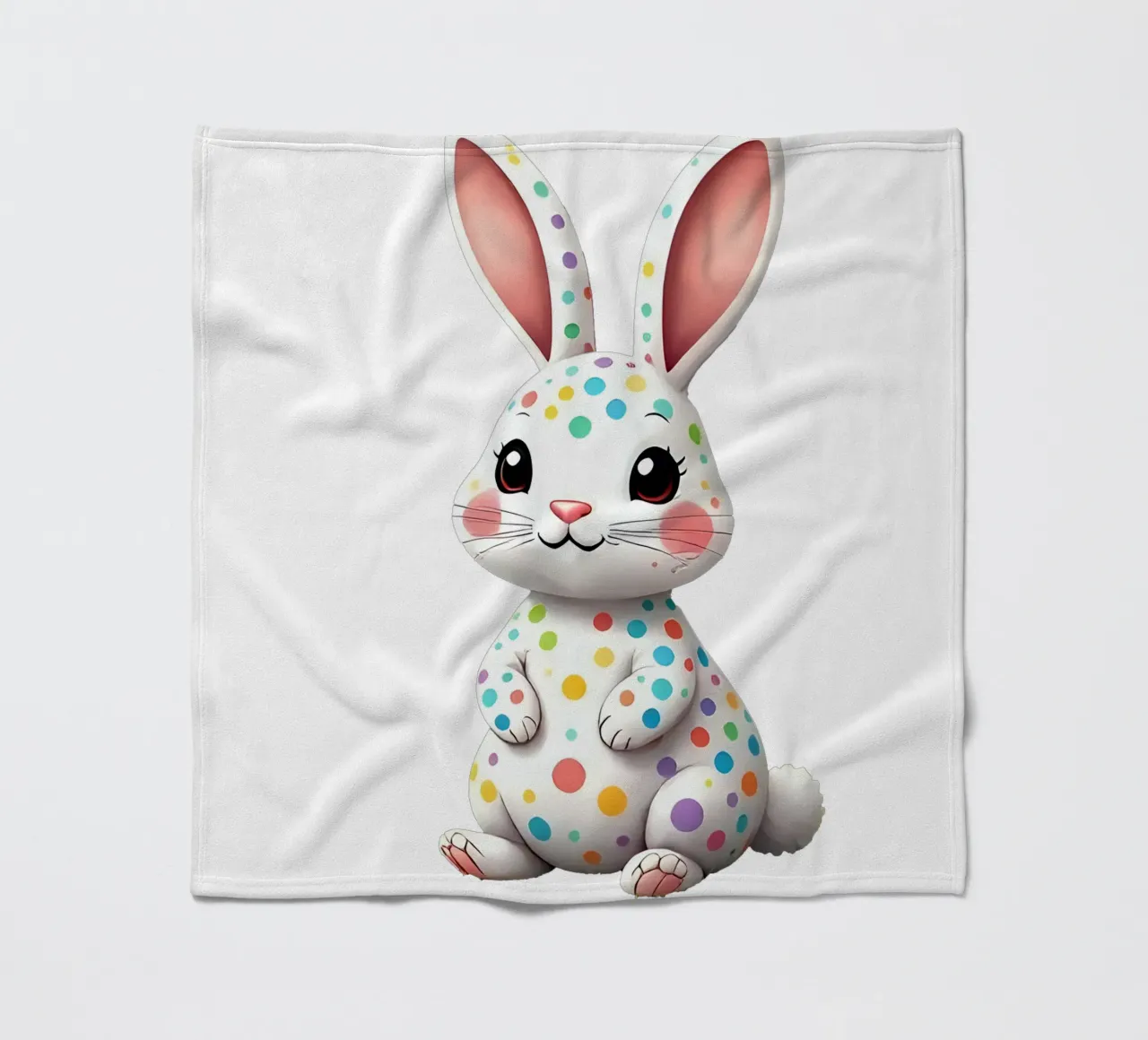 Hare_2a fleece blanket by Tierisch bunt by LK