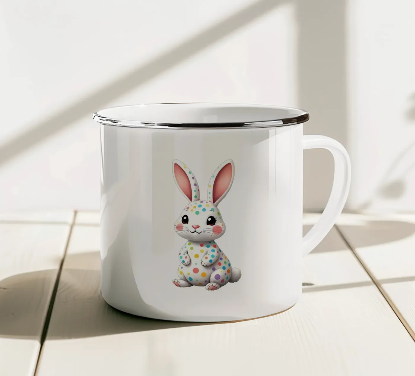 Lepre_2a tazza in smalto da Tierisch bunt by LK
