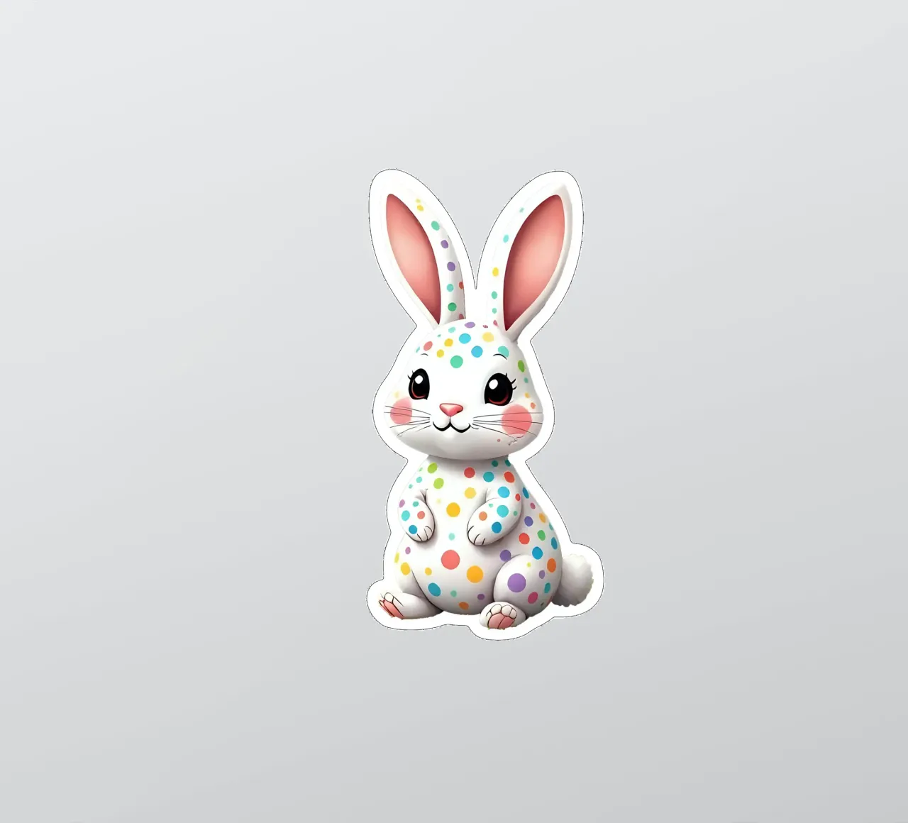 Hare_2a sticker by Tierisch bunt by LK