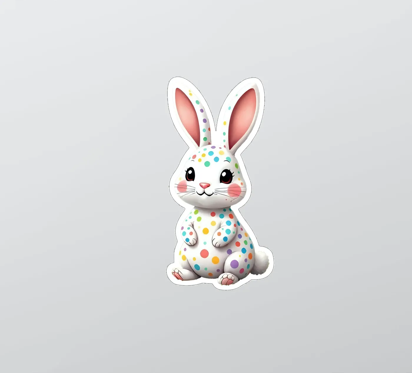 Hare_2a sticker by Tierisch bunt by LK