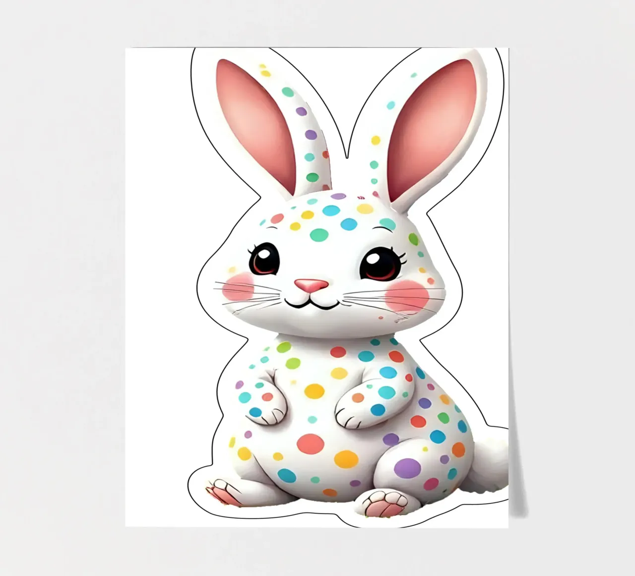Hare_2a stickervel van Tierisch bunt by LK