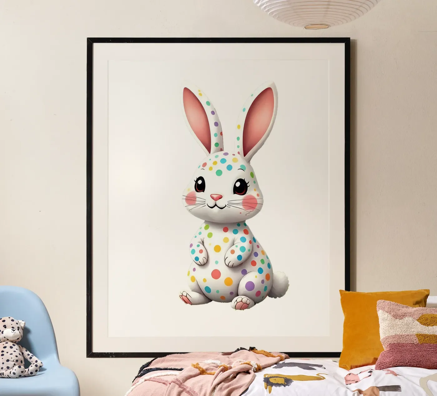 Hare_2a poster by Tierisch bunt by LK