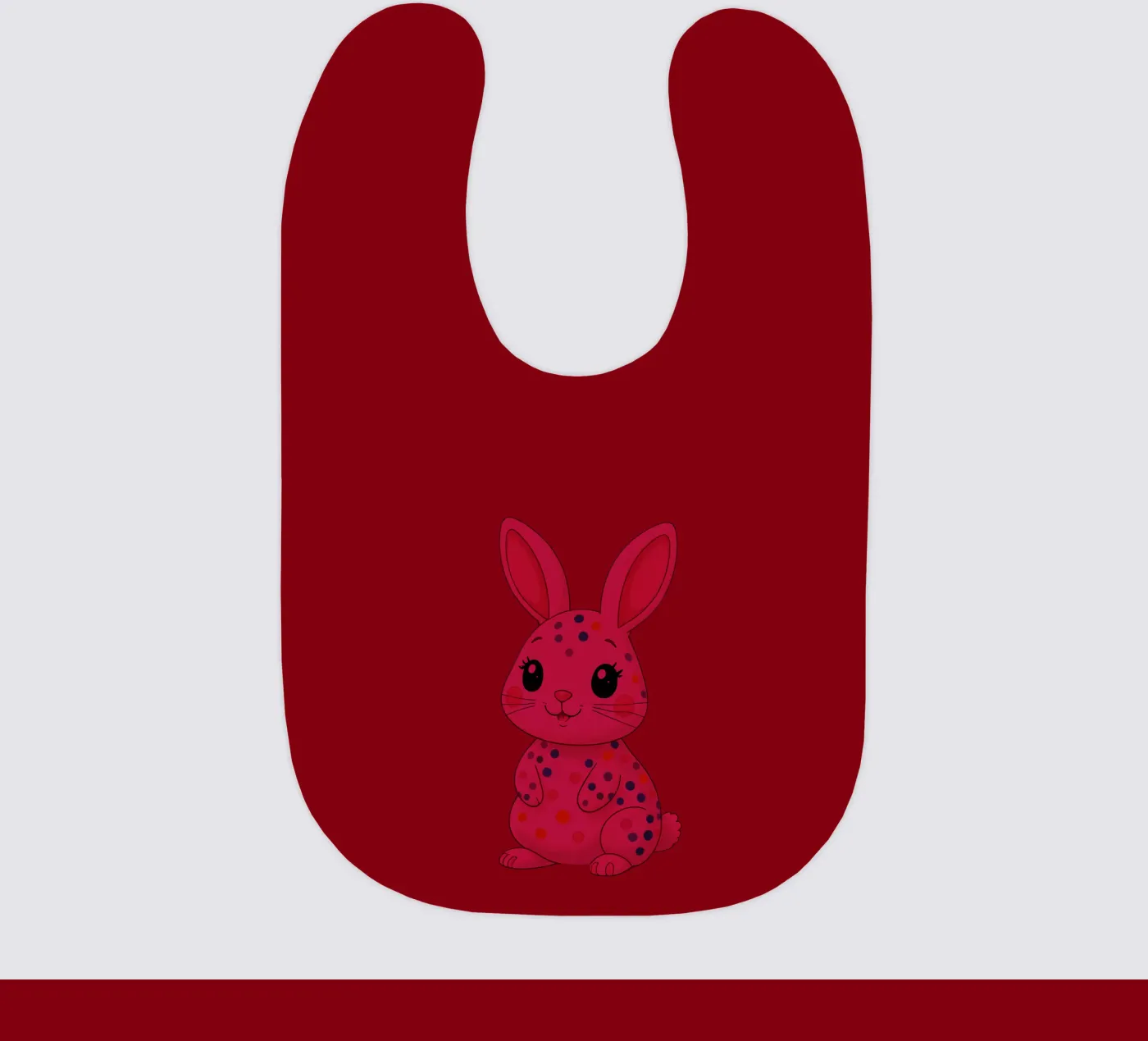 Haas_3a baby slabbetje van Tierisch bunt by LK