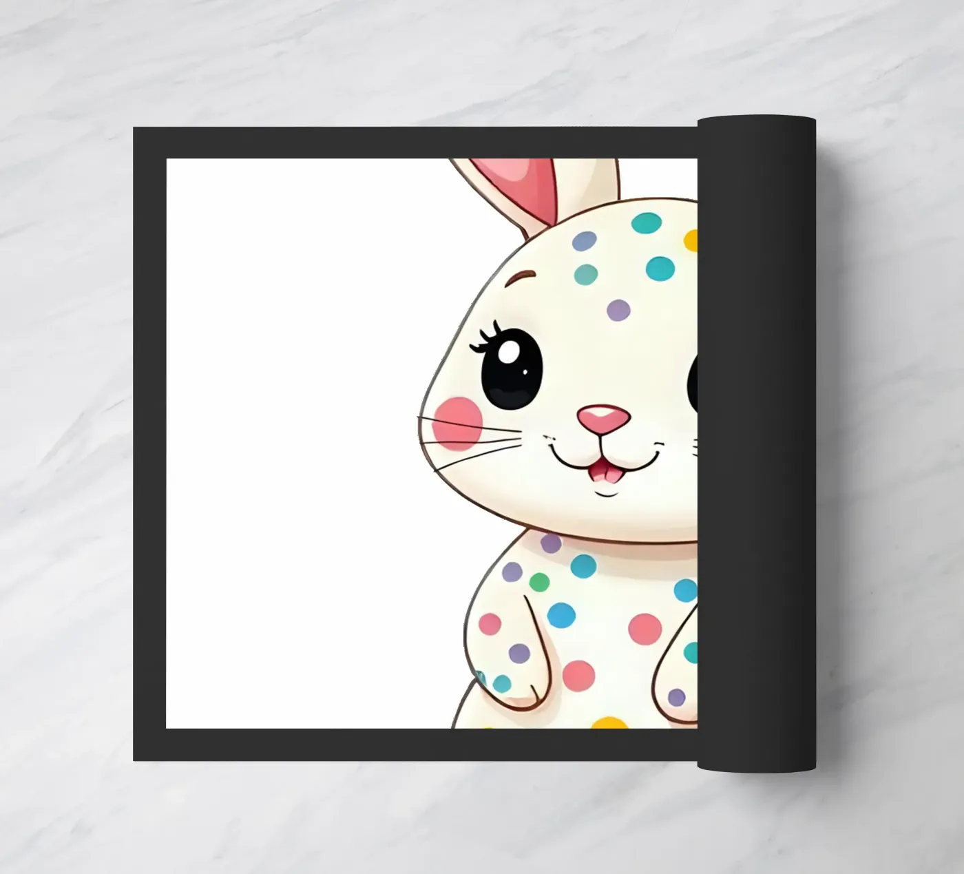 Hare_3a Fußmatte von Tierisch bunt by LK