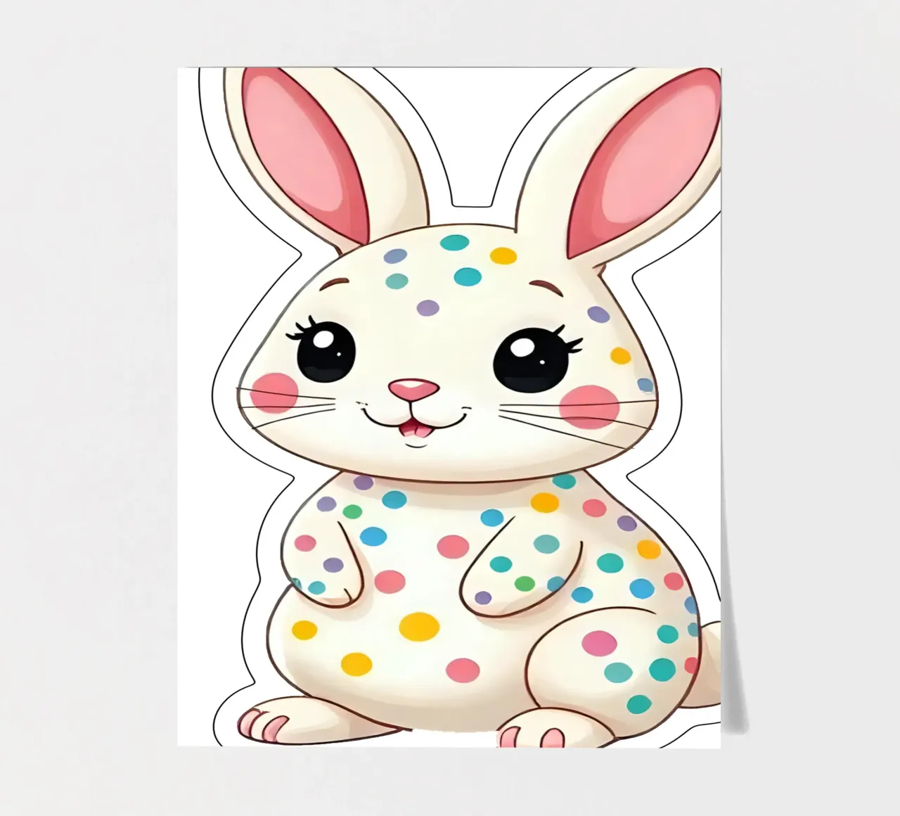 Hare_3a product.type.sticker-sheet common.byCreator Tierisch bunt by LK