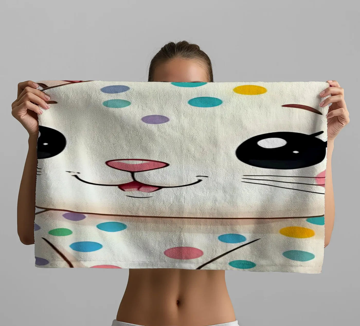 Hase_3a Handtuch von Tierisch bunt by LK