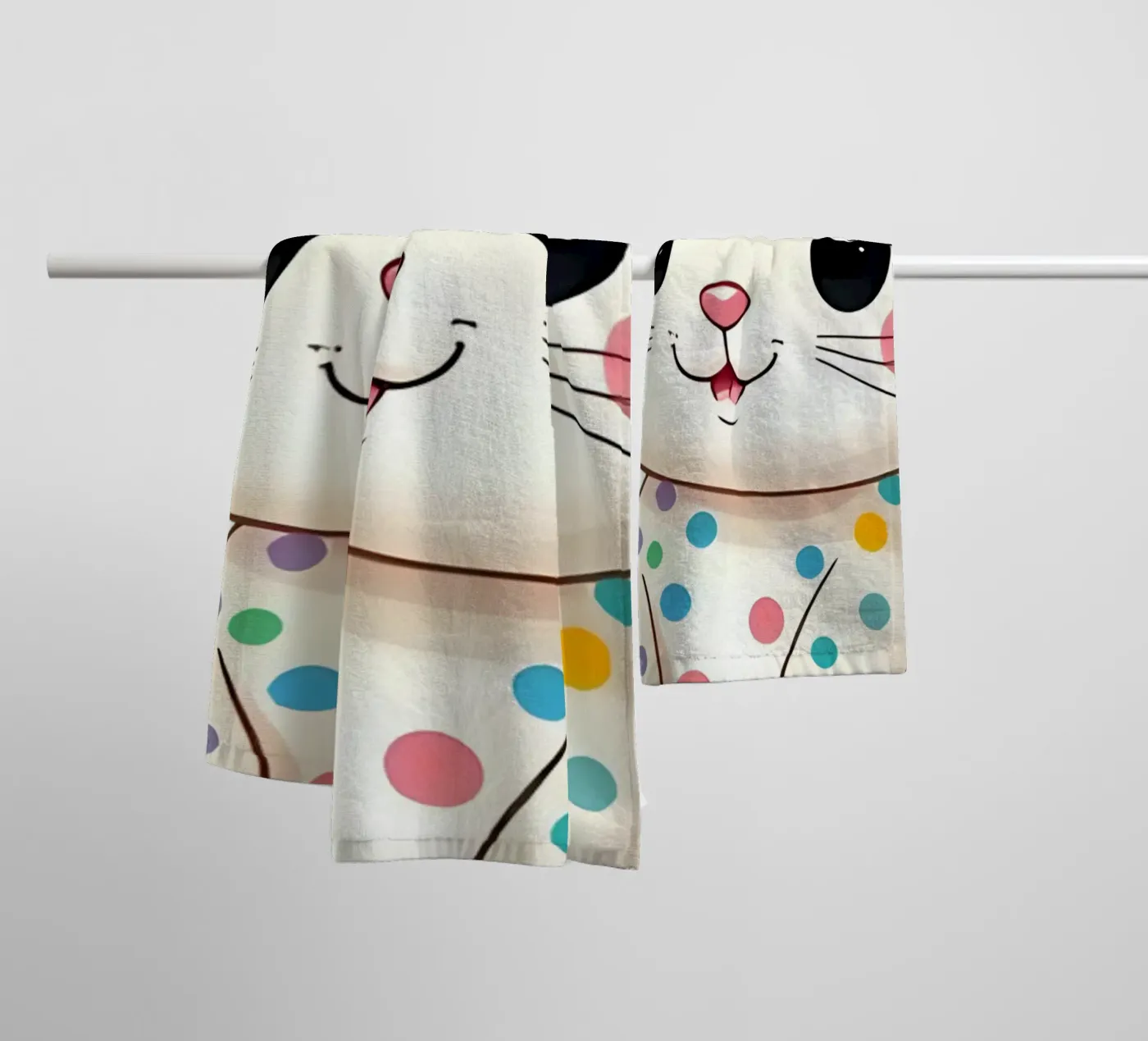 Hase_3a Handtuch von Tierisch bunt by LK