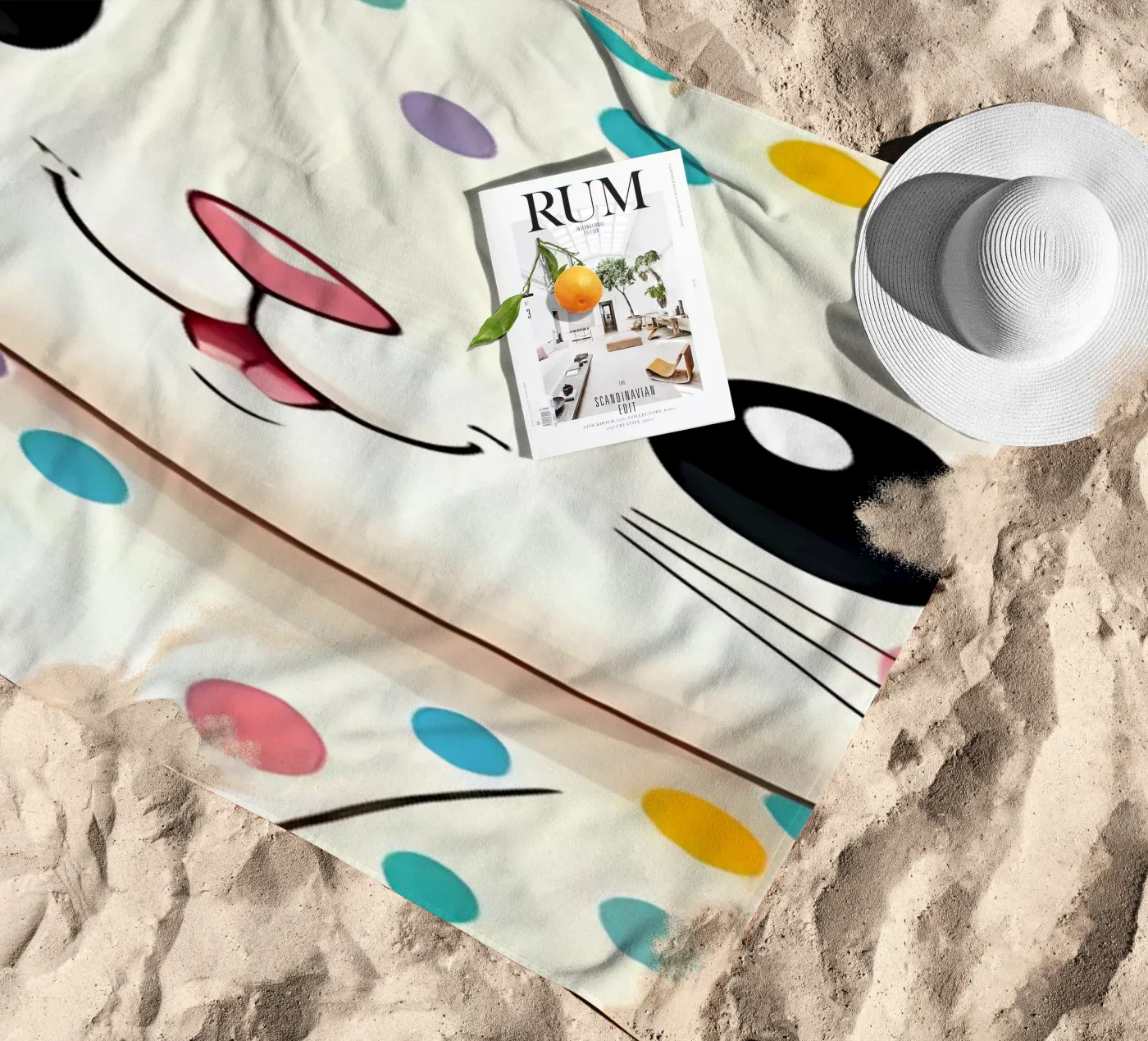 Hare_3a strandhanddoek van Tierisch bunt by LK