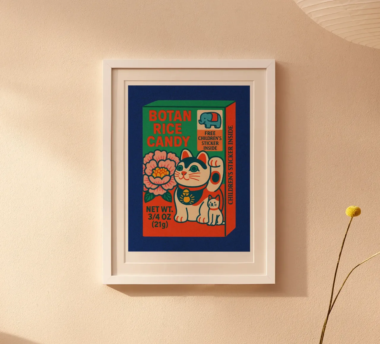 Risographie Kitchenprint "Eat The World" n. 3 poster con telaio in alluminio da typealive