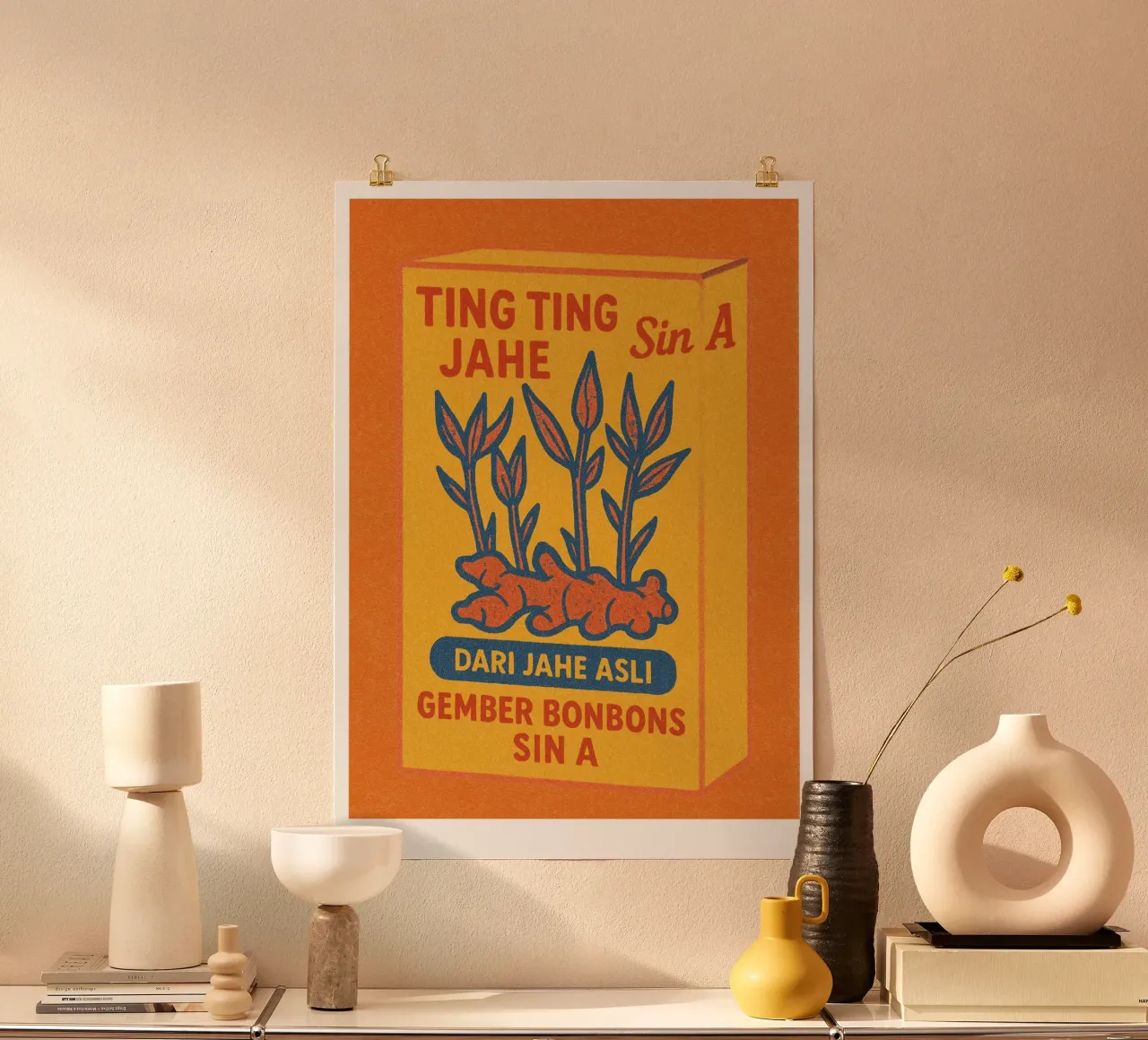 Risographie Kitchenprint "Eat The World" No. 7 hahnemühle by typealive