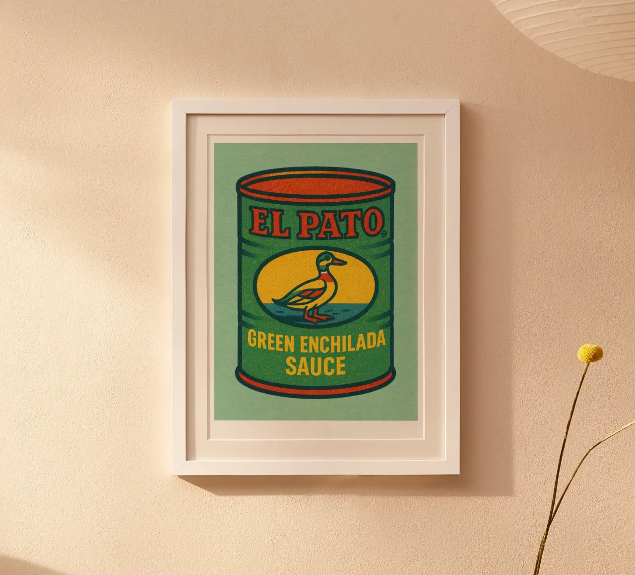 Risographie Kitchenprint "Eat The World" n. 12 poster con telaio in alluminio da typealive