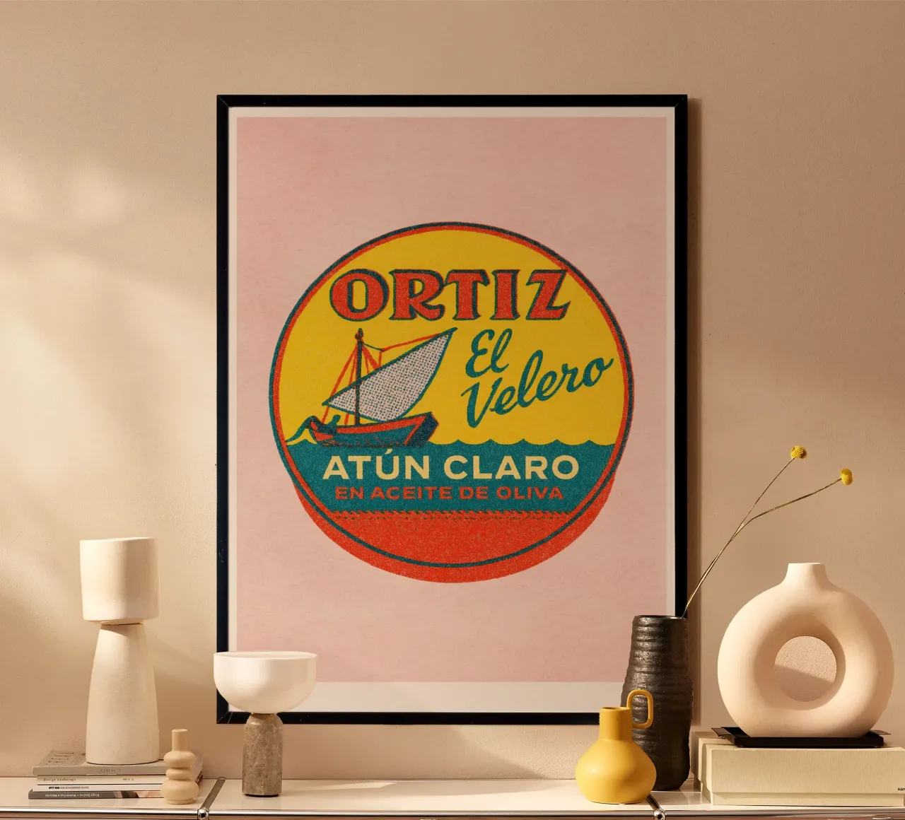 Risographie Kitchenprint "Eat The World" n. 15 poster con telaio in plastica da typealive