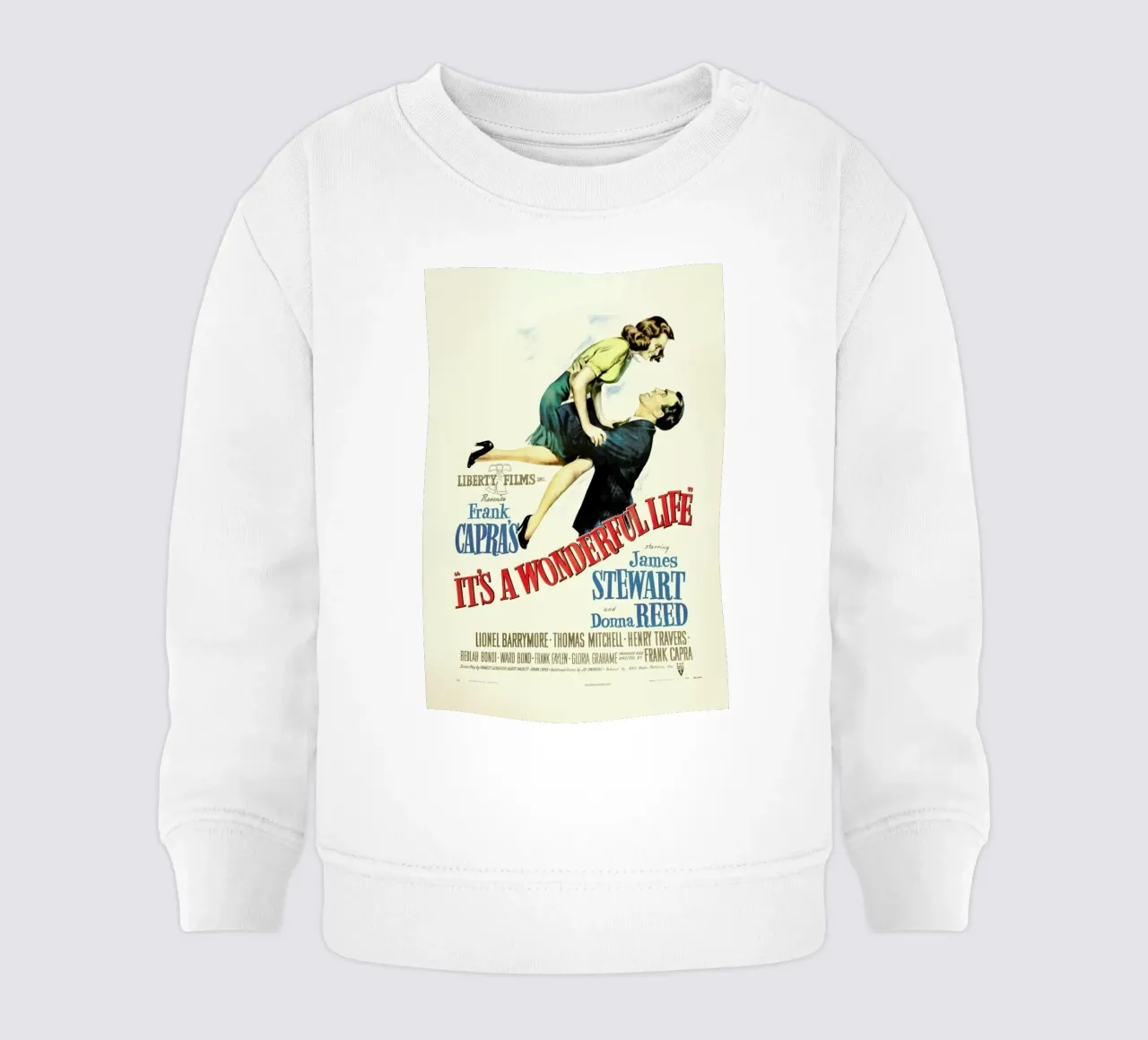 ‘It’s a Wonderful Life’ Retro Movie Poster felpa neonato da Gallery Print and Art Limited