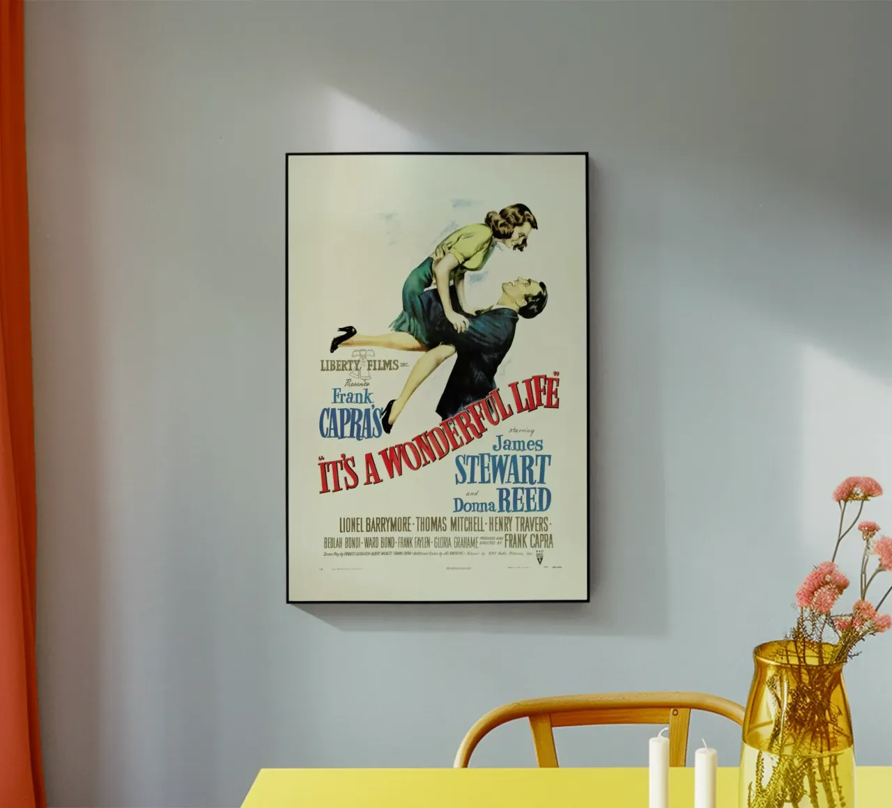 ‘It’s a Wonderful Life’ Retro Movie Poster metacrilato de Gallery Print and Art Limited