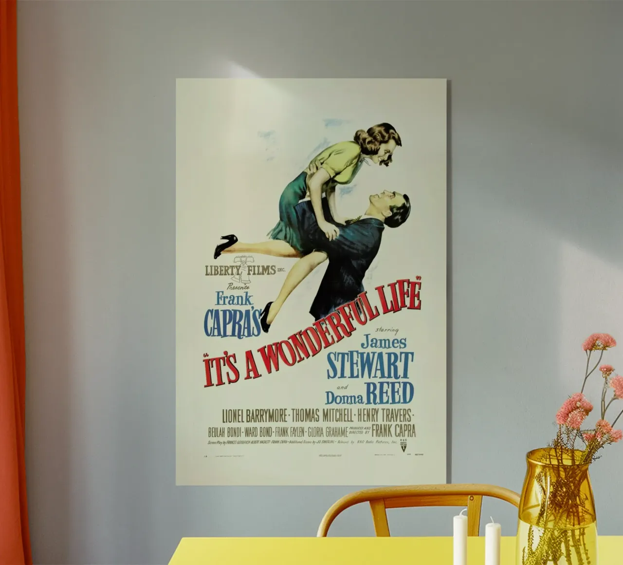 ‘It’s a Wonderful Life’ Retro Movie Poster metacrilato de Gallery Print and Art Limited