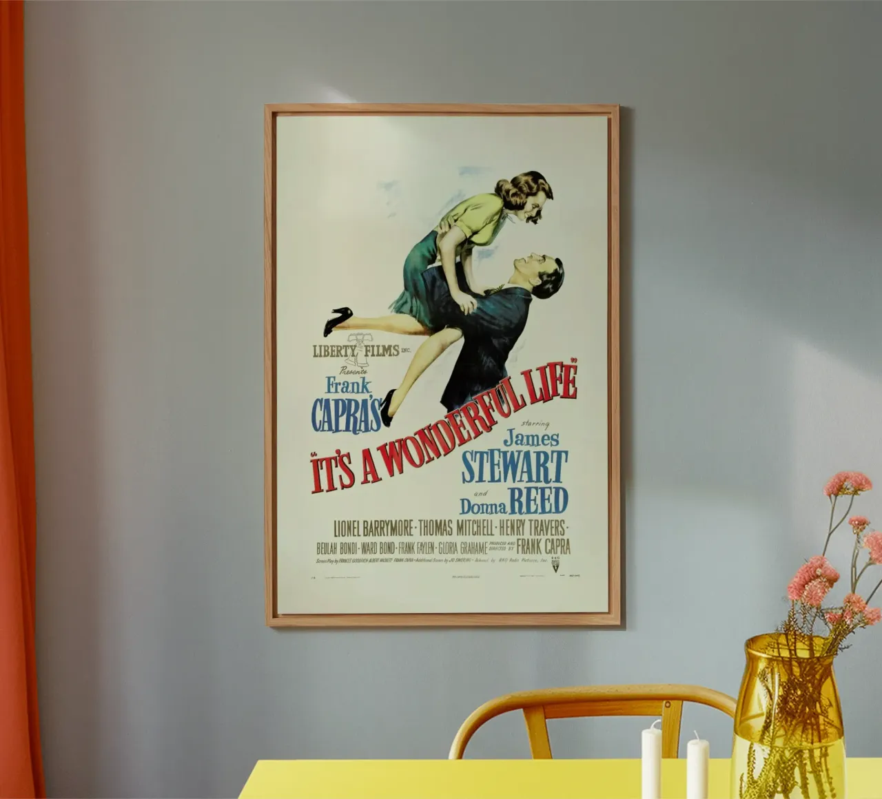 ‘It’s a Wonderful Life’ Retro Movie Poster alluminio dibond da Gallery Print and Art Limited