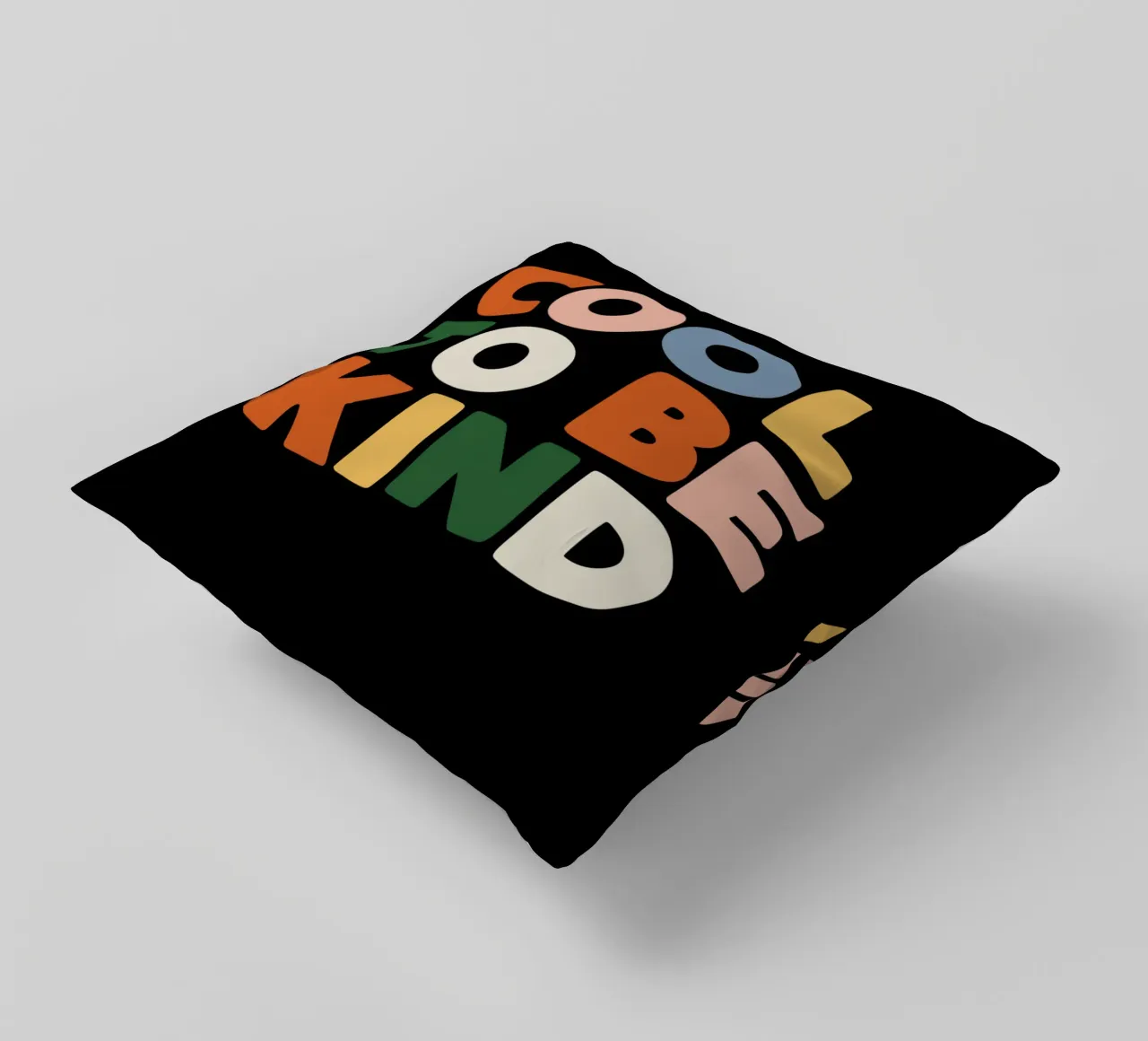 Cool To Be Kind Colourful Bold Kindness Typografie Design cuscino da THE MOTIVATED TYPE