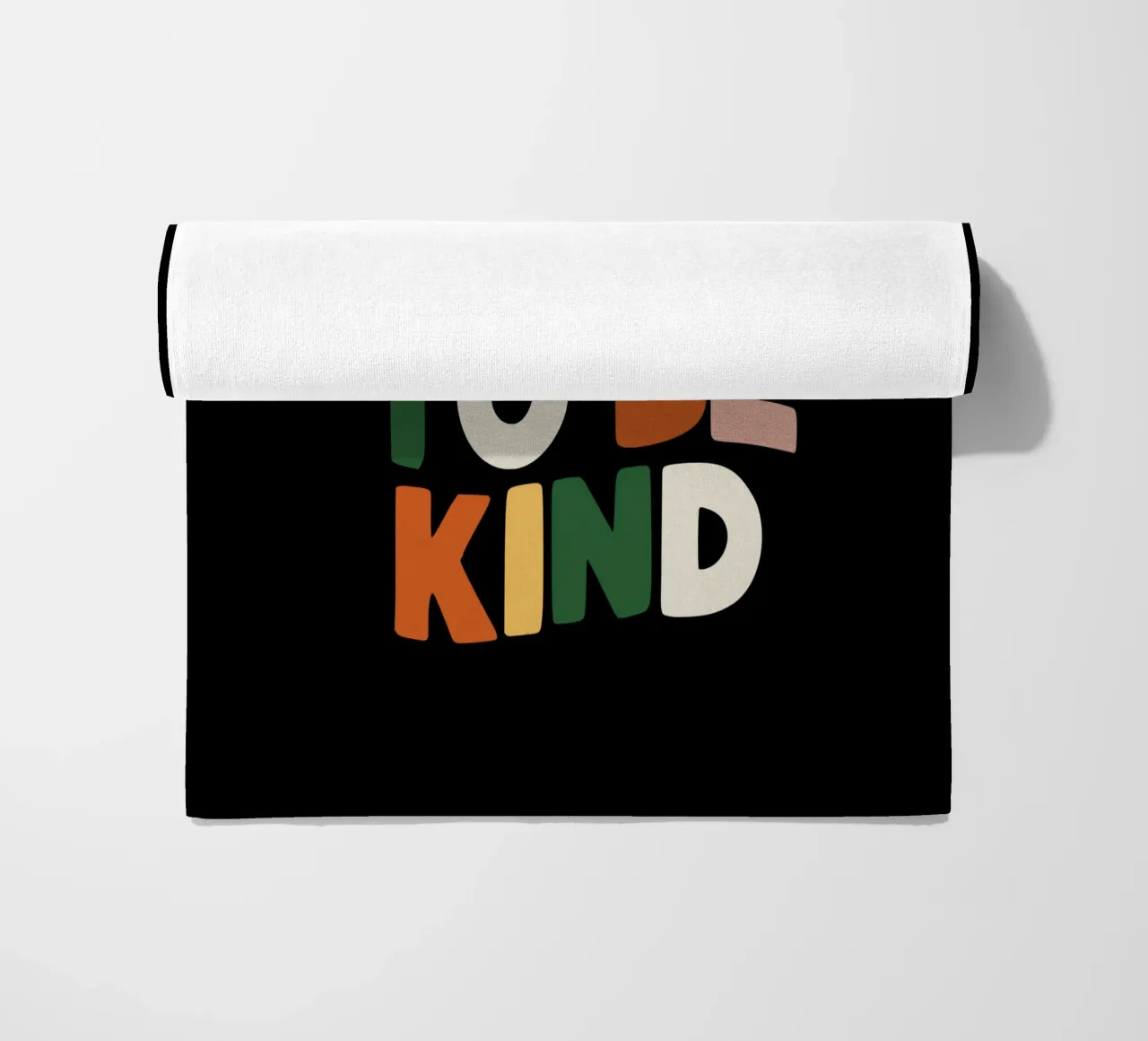 Cool To Be Kind Colourful Bold Kindness Typografie Design telo mare da THE MOTIVATED TYPE