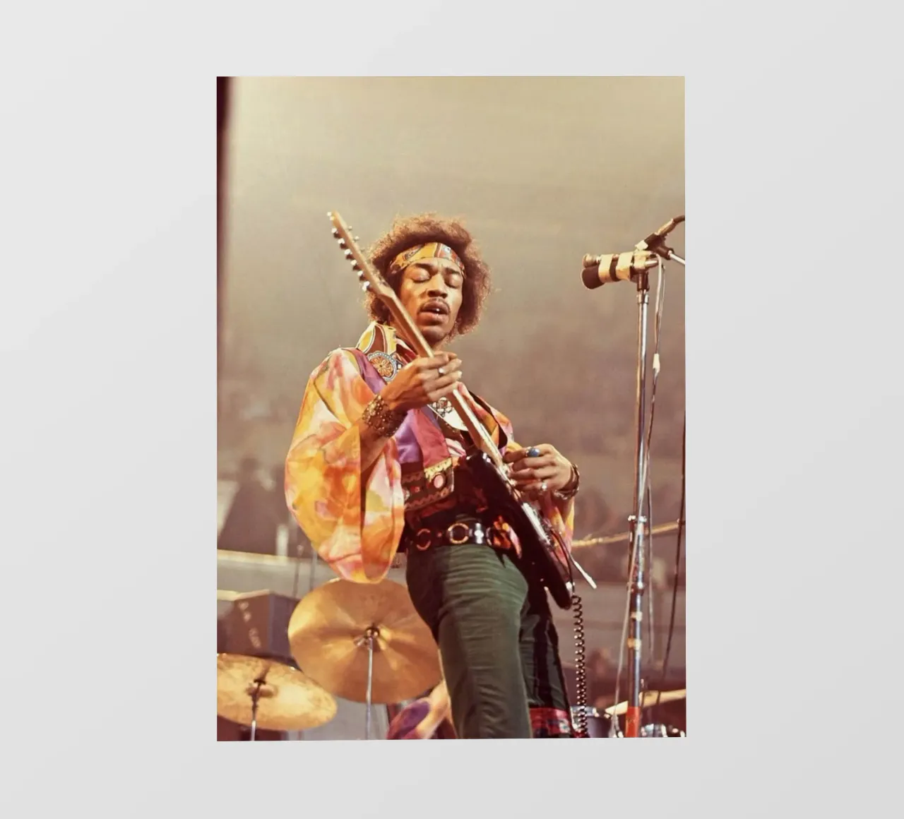 Suonare la chitarra sul palco telo in pvc da Alex happy shop