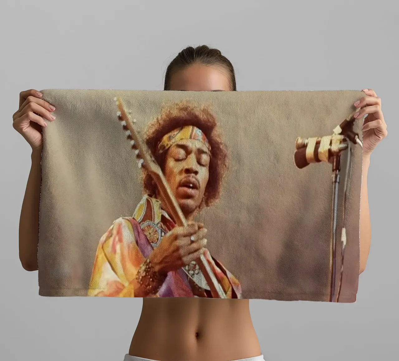 Suonare la chitarra sul palco asciugamano da bagno da Alex happy shop