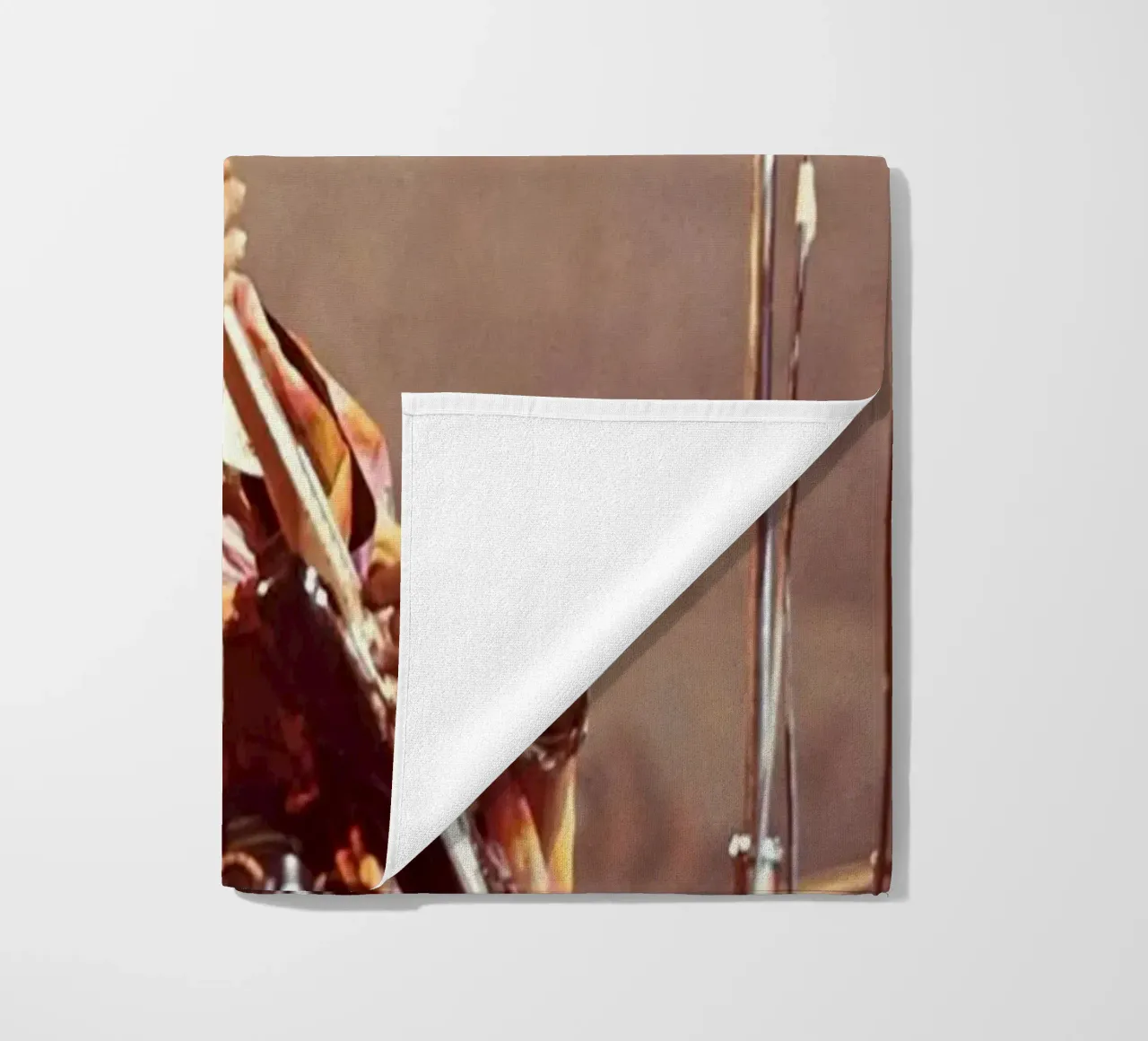 Playing guitar on stage beach towel by Alex happy shop