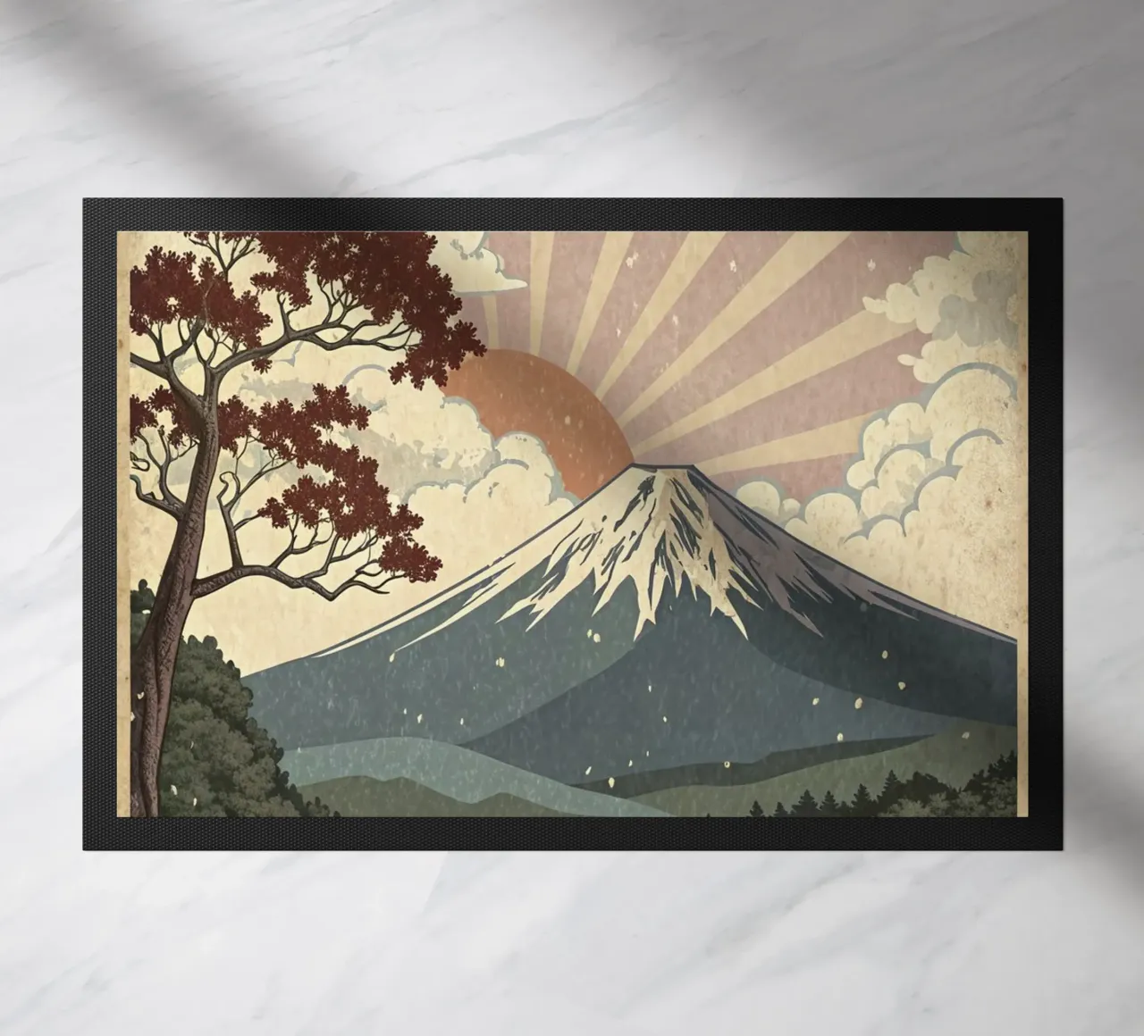 Poster d'epoca del Monte Fuji zerbino da 🎁 ARTVI-SHOP