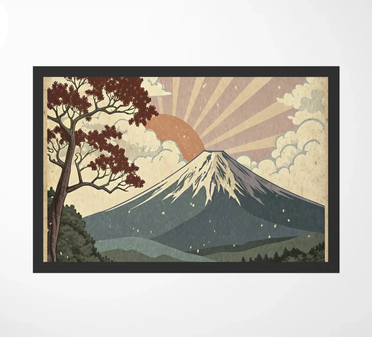 Poster d'epoca del Monte Fuji zerbino da 🎁 ARTVI-SHOP