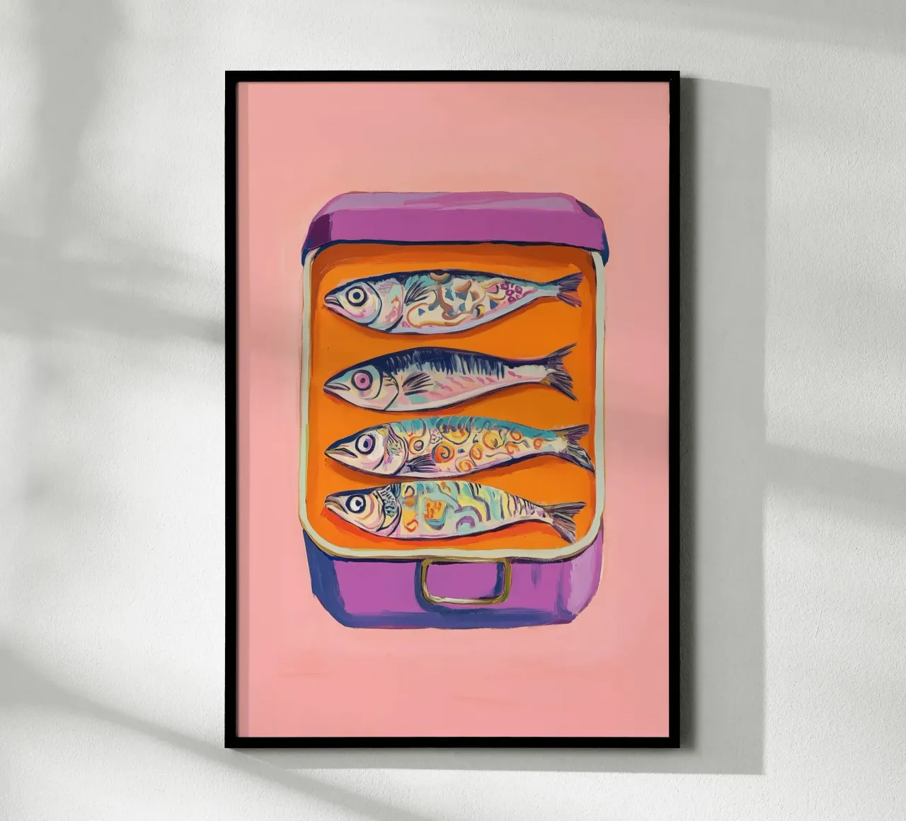 Vibrant Sardine Tin Art hahnemühle by Melloi Art Print