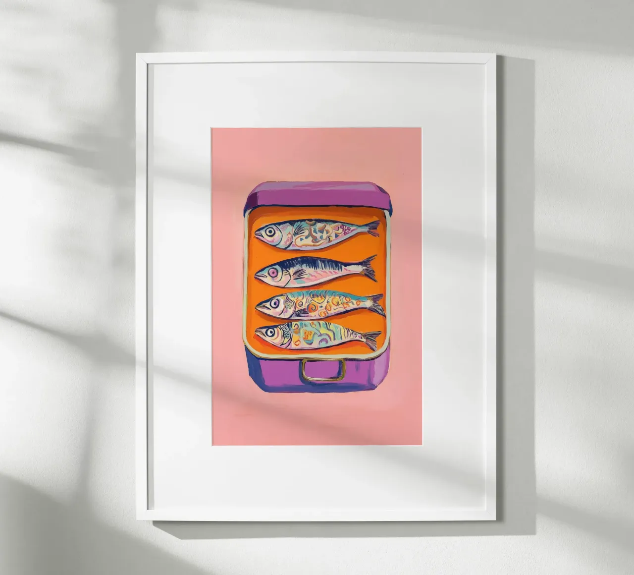 Vibrant Sardine Tin Art hahnemühle by Melloi Art Print