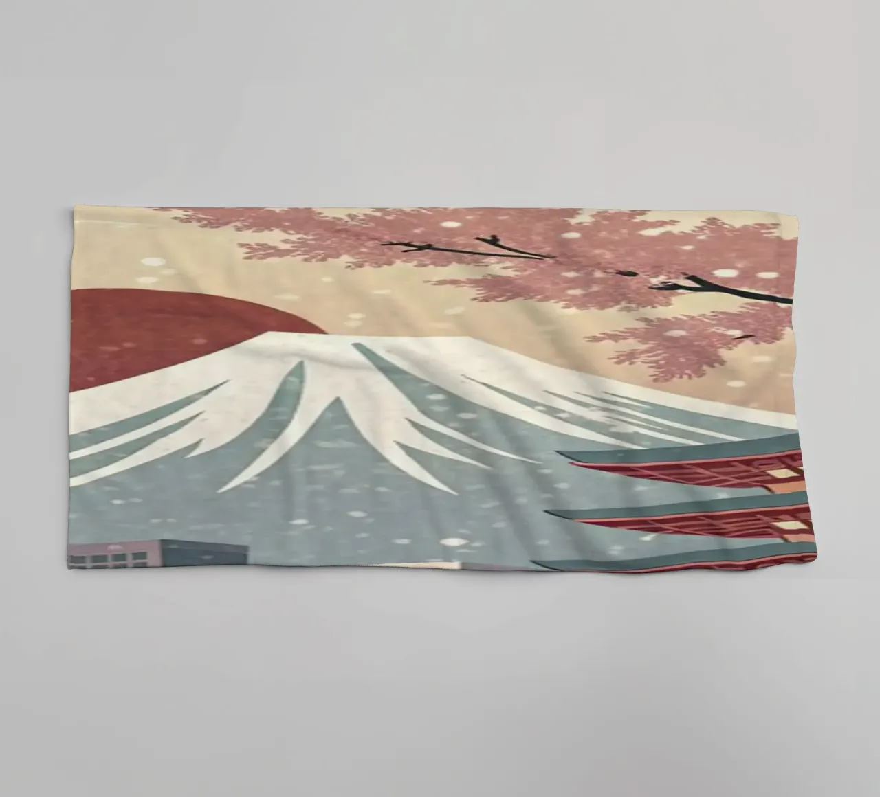 Tokio vintage poster badhanddoek van 🎁 ARTVI-SHOP