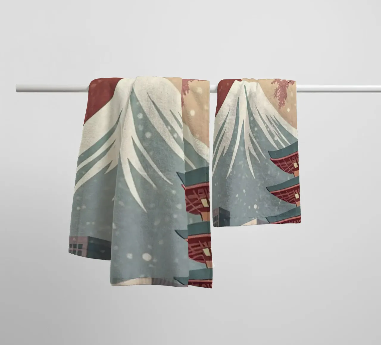 Tokio vintage poster badhanddoek van 🎁 ARTVI-SHOP