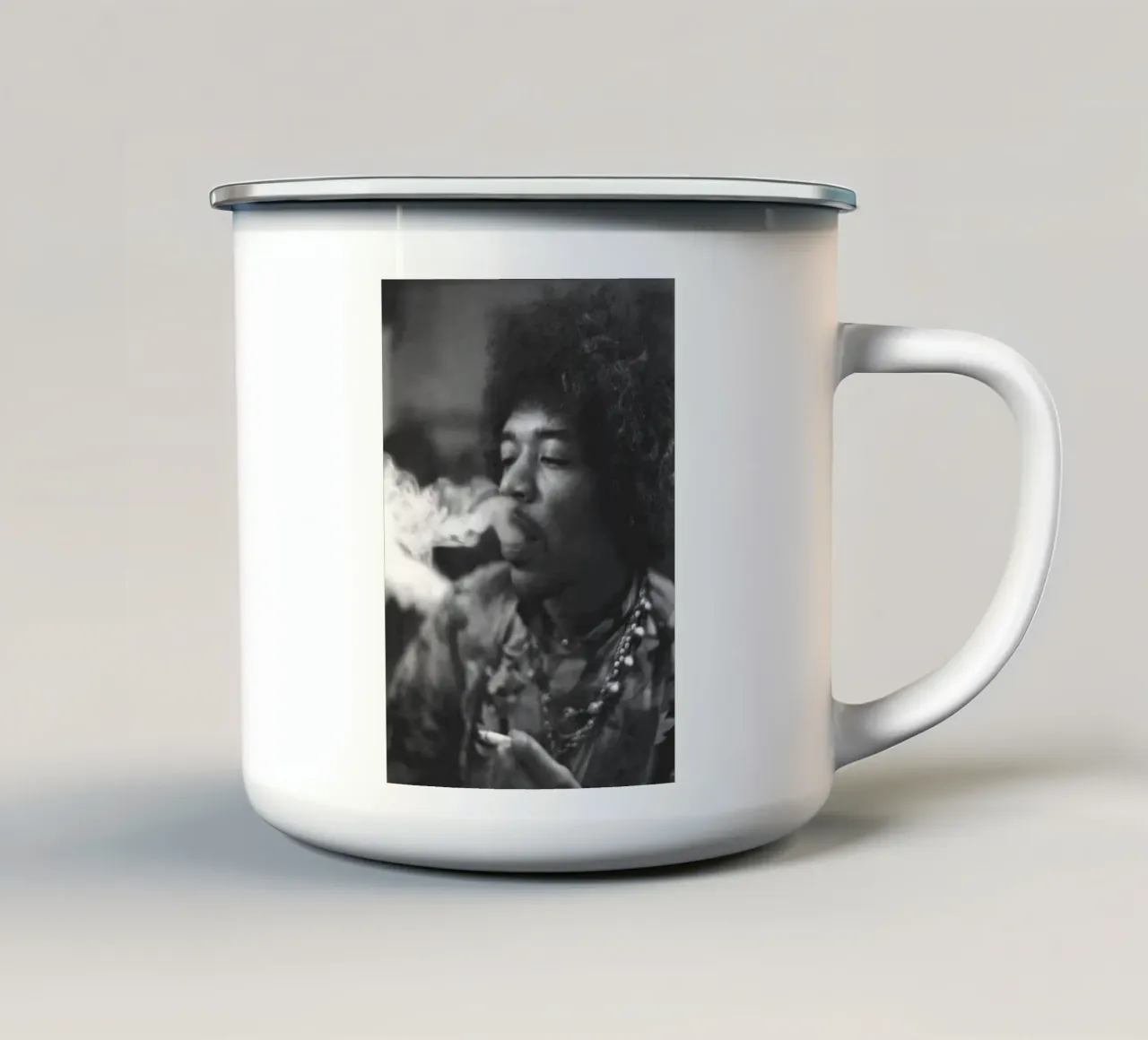 Jimi Godetevi la sigaretta tazza in smalto da Alex happy shop