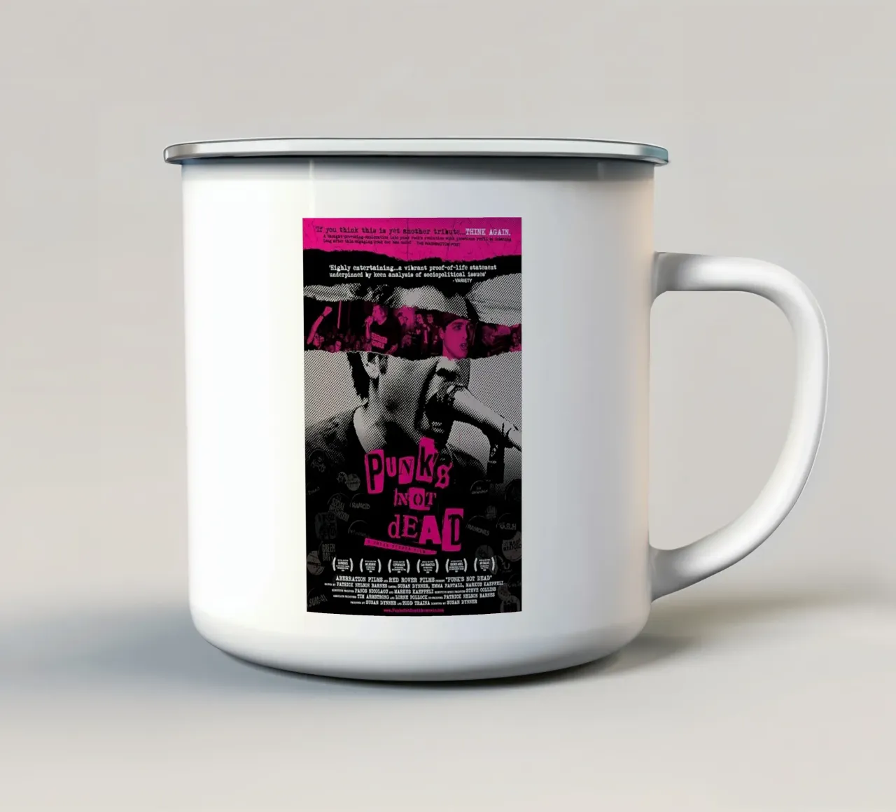 Icona del punk rock tazza in smalto da Alex happy shop