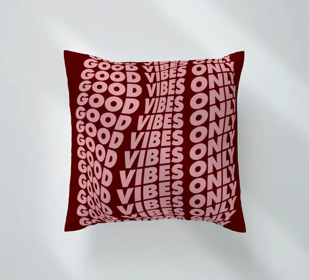 Good Vibes Only Abstract Modern Typografie Design Wall Art decorative cushion by THE MOTIVATED TYPE