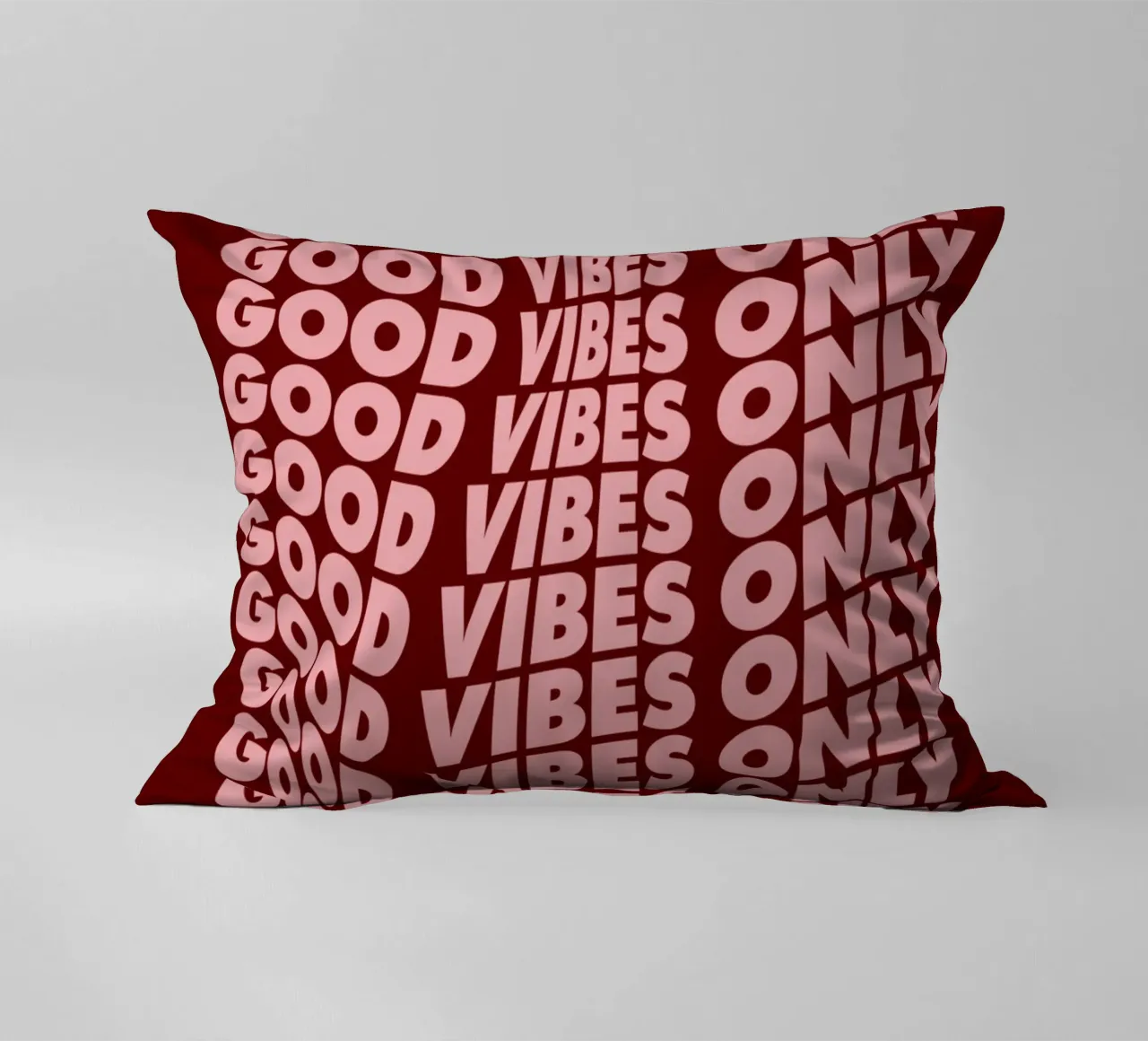 Good Vibes Only Abstract Modern Typografie Design Wall Art decorative cushion by THE MOTIVATED TYPE