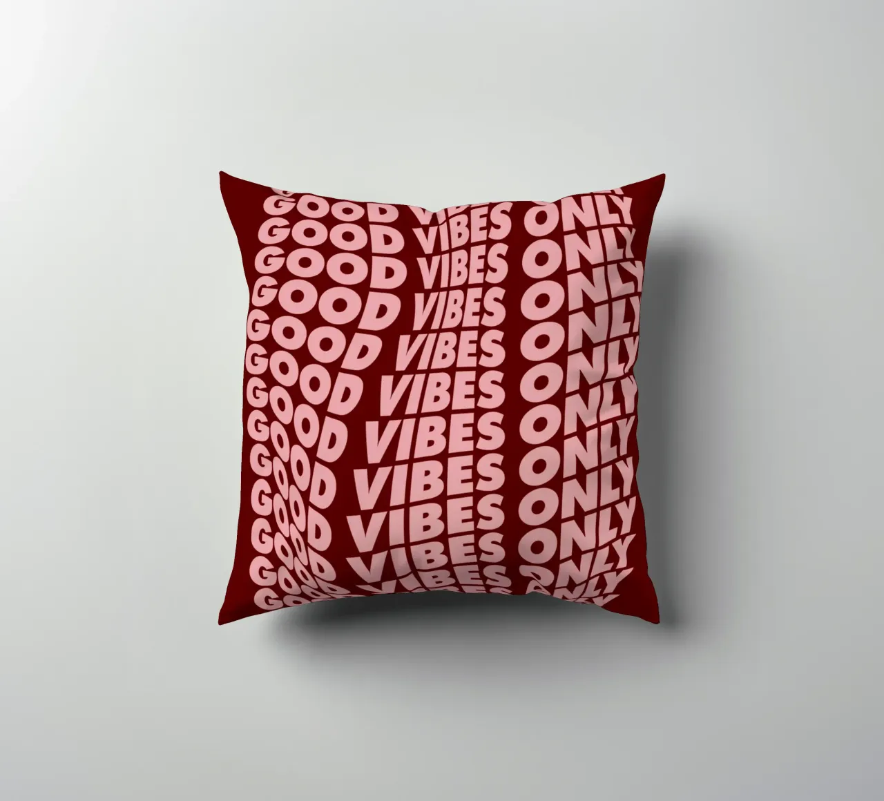 Good Vibes Only Abstract Modern Typografie Design Wall Art decorative cushion by THE MOTIVATED TYPE