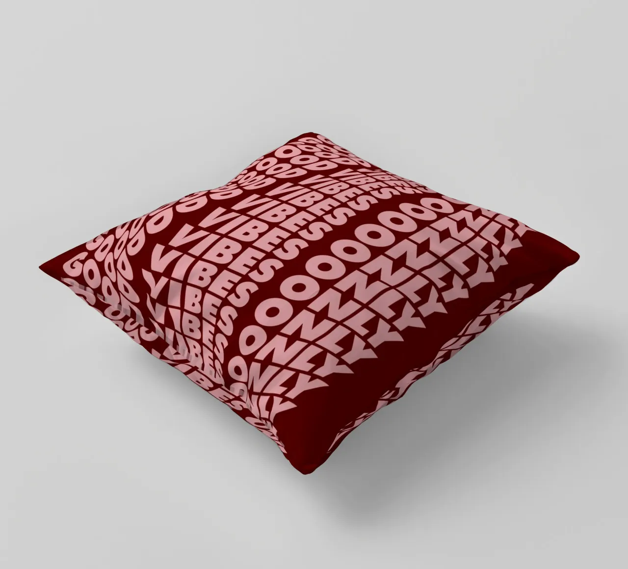 Good Vibes Only Abstract Modern Typografie Design Wall Art decorative cushion by THE MOTIVATED TYPE